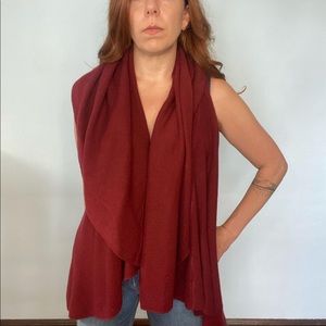 Sparkly red vest sweater one size OS